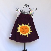 Purple Sunshine Tie Shoulder Terrycloth Beach Dress – 18 months
