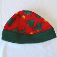 Christmas Trees and Stars Fleece Hat