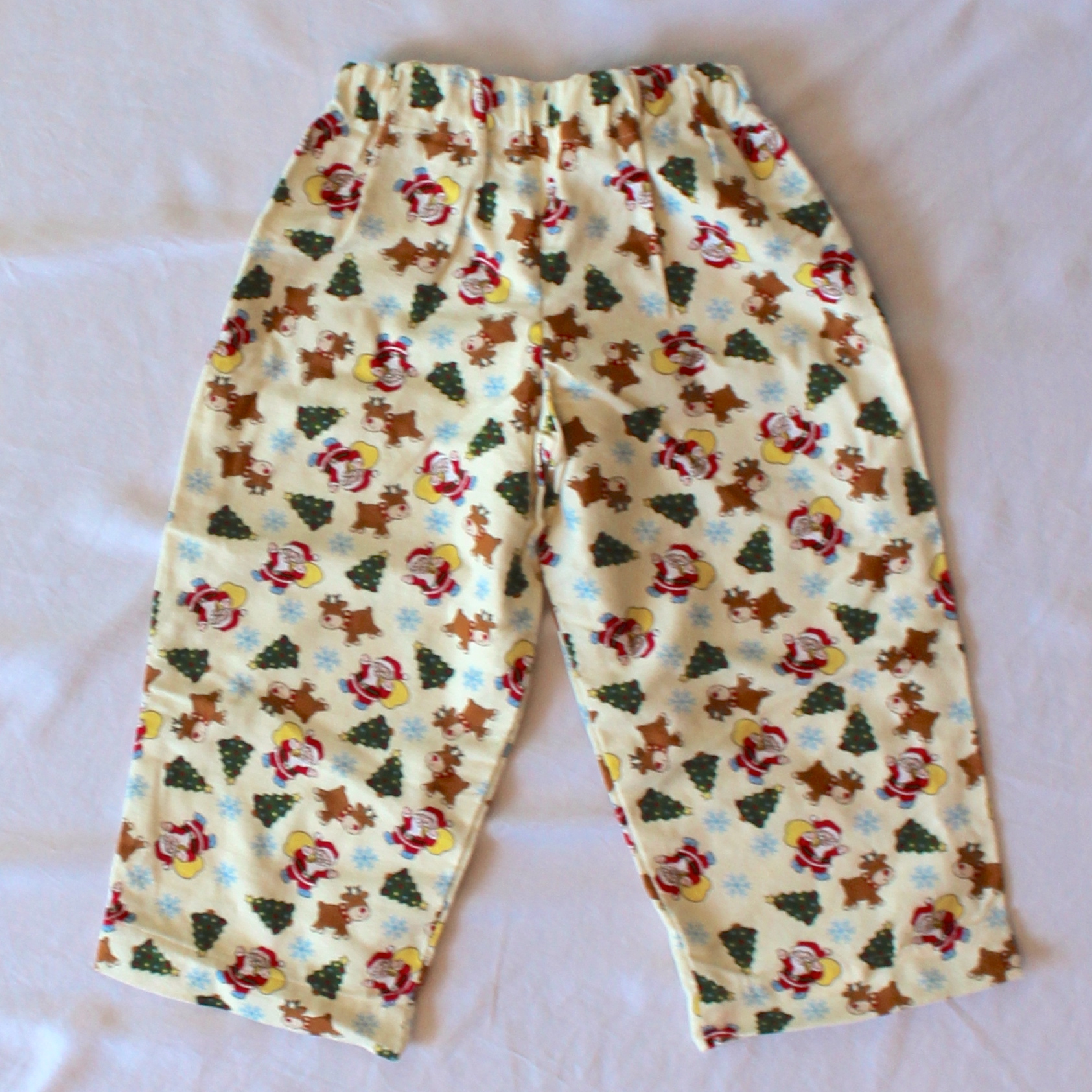 Christmas Tree, Rudolph, and Santa Flannel Pants - Size 18 months