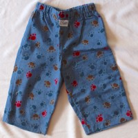 Blue Puppy Paw Flannel Pants
