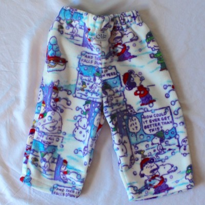 Fleece Peanuts Snowball Fight Pants