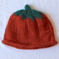 Knit Pumpkin Hat