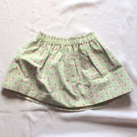 Pink and Green Flowers Reversible Skirt – Size 12 – 24 months