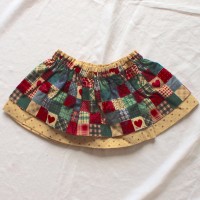 Americana/Tiny Hearts Reversible Skirt – Size 12 – 24 months