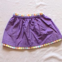 Rainbow Stripes/Purple Reversible Skirt – Size 12 – 24 months