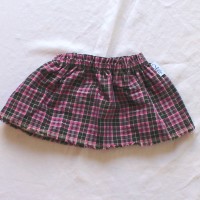 Black and Pink Plaid/Silver Reversible Skirt – Size 12 – 24 months
