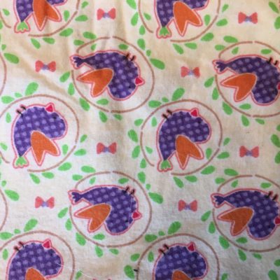 Purple Birds Burp Cloth