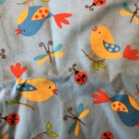 Birds and Bugs Burp Cloth