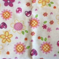 Flowers and Hearts Burp Cloth