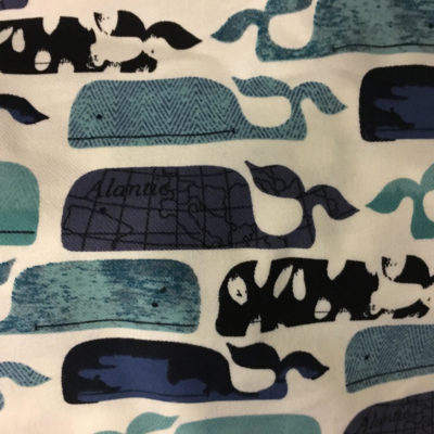 Whales Burp Cloth